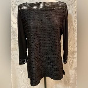 Eve + Maddie Black Long Sleeve Sweater